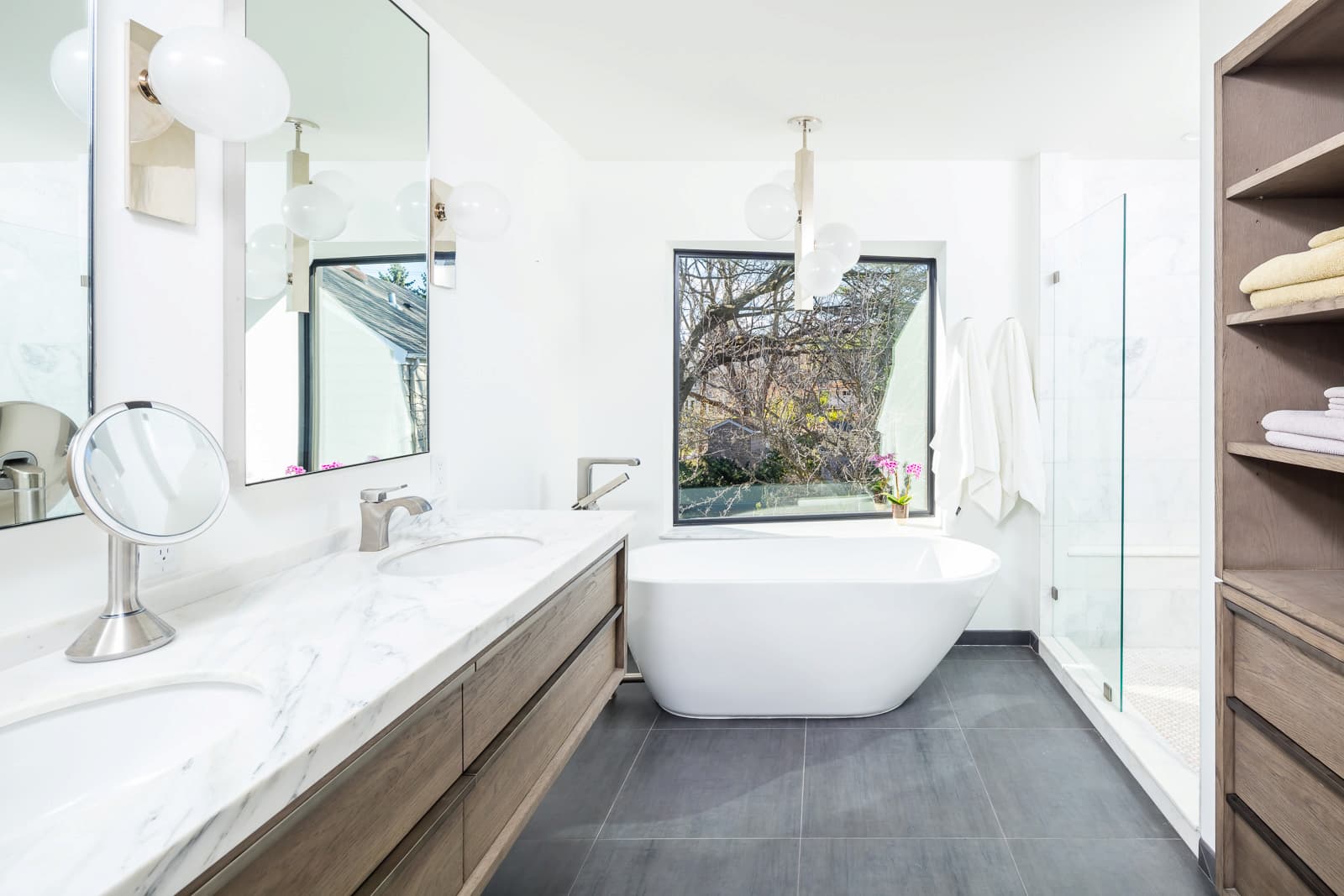 Primary Bath Ambiance with Natural Light