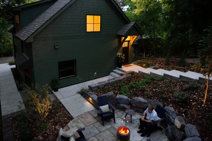 ADU Firepit and Landscaping