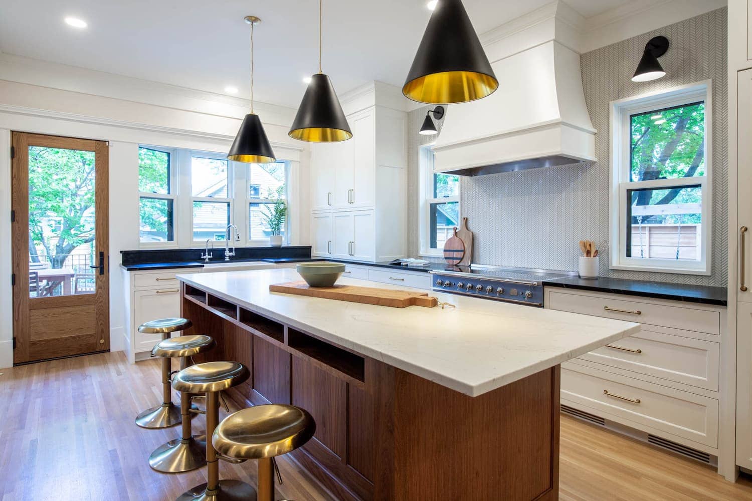 Built-In Cubbies in Kitchen Island