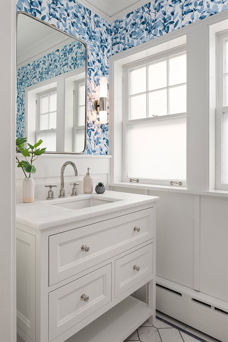 Crown Molding in Powder Room