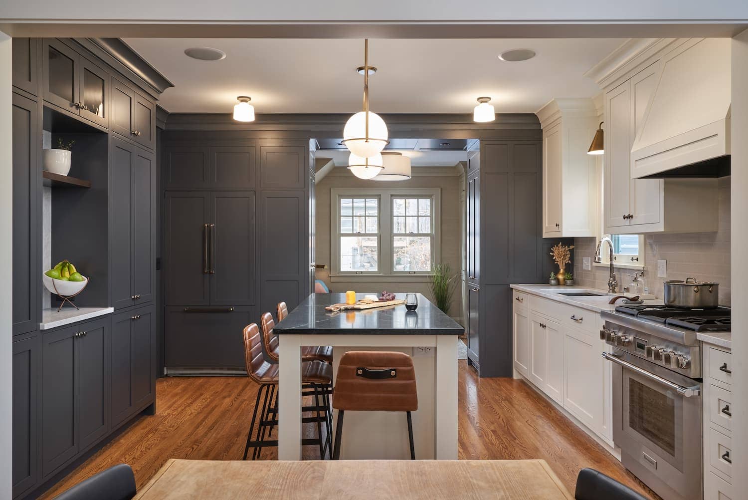 Dark Grey Color in Kitchen
