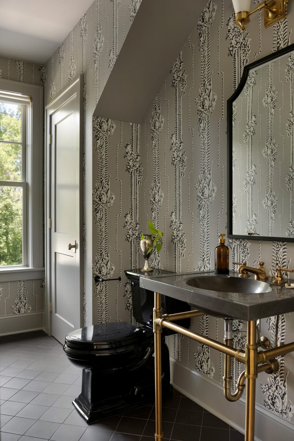Gothic Powder Room in Minneapolis Minnesota