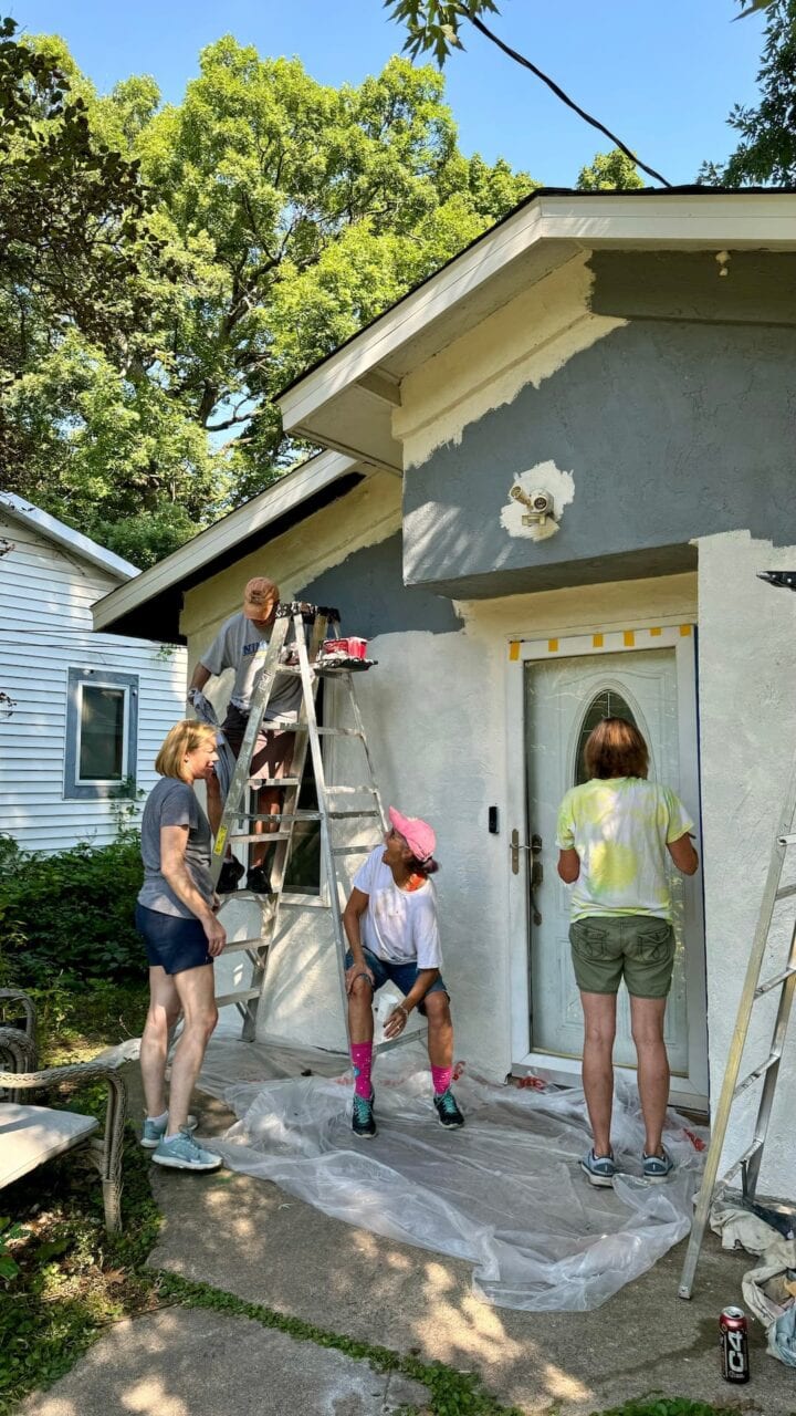 Quartersawn staff volunteering for Hearts & Hammers