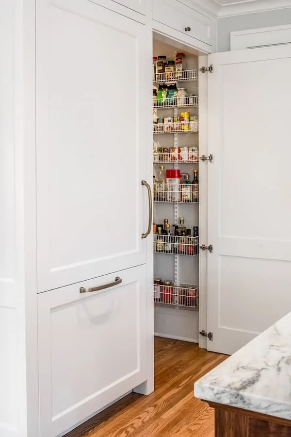 Elevated Pantry Design: 6 Inspired Ideas to Refine Your Kitchen 1 Hidden Pantry _ Kitchen Remodel