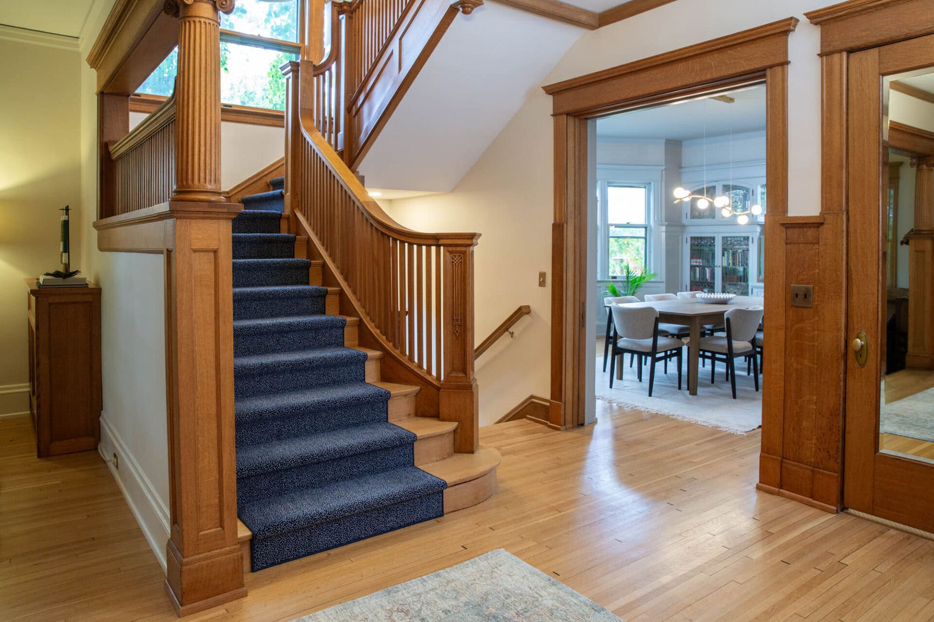 Case Study: Historic Summit Hill Home Renovation 4 Historic Stair Remodel_After