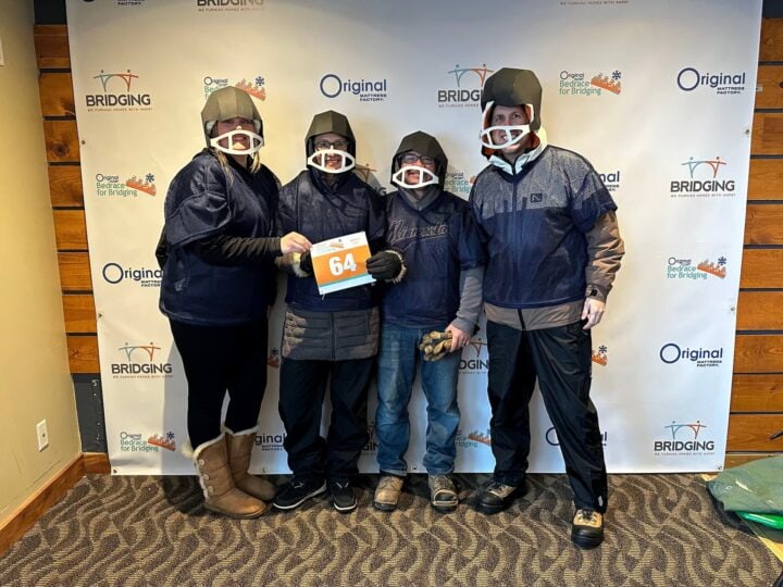 Quartersawn staff volunteering for Bridging