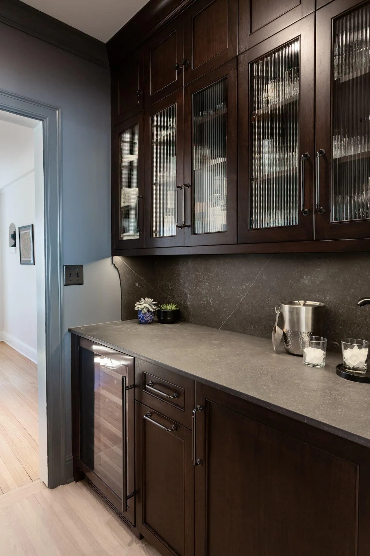 Cabinet Door Styles for Every Aesthetic 6 Reeded Glass Panel Cabinetry in Linden Hills Main Level Remodel