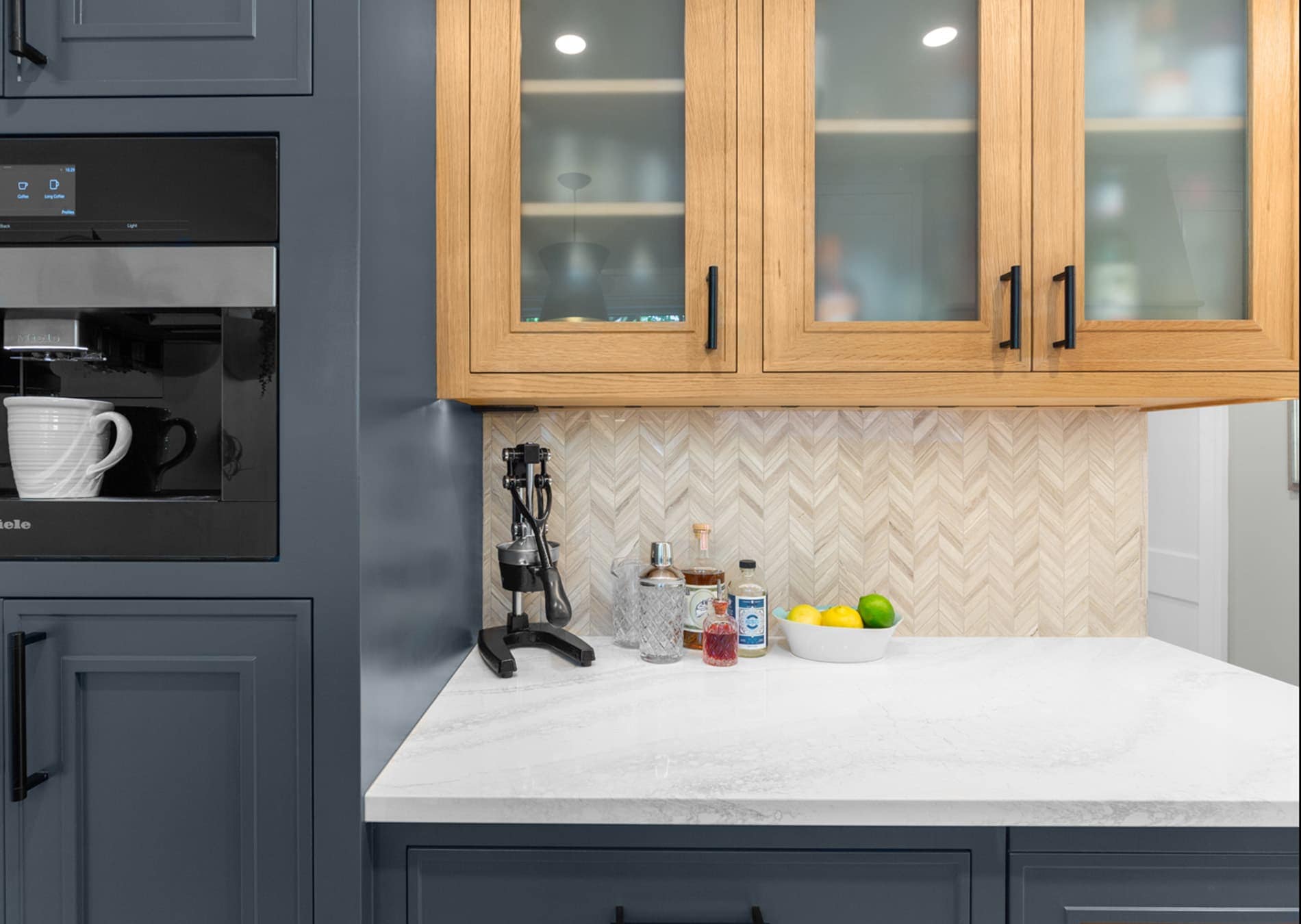 Travertine Tile Backsplash